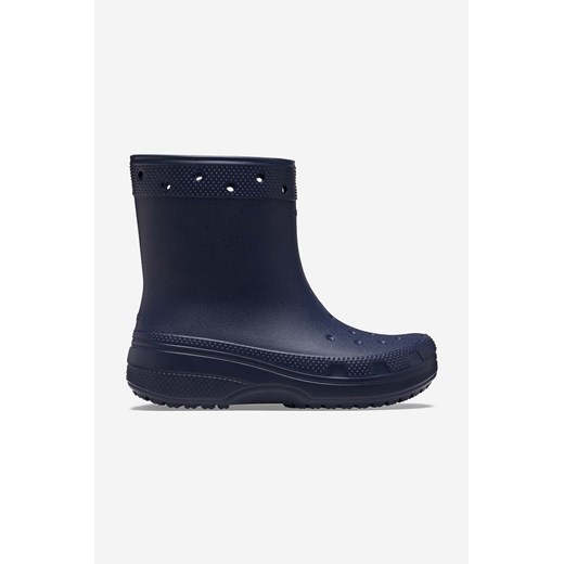 Crocs kalosze Classic Rain Boot kolor niebieski 208363.NAVY-NAVY ze sklepu ANSWEAR.com w kategorii Kalosze damskie - zdjęcie 174739088