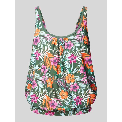 Top tankini z marszczeniem model ‘Summer’ ze sklepu Peek&Cloppenburg  w kategorii Stroje kąpielowe - zdjęcie 174739429