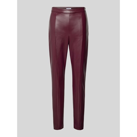 Spodnie o kroju skinny fit z imitacji skóry ze sklepu Peek&Cloppenburg  w kategorii Spodnie damskie - zdjęcie 174739675