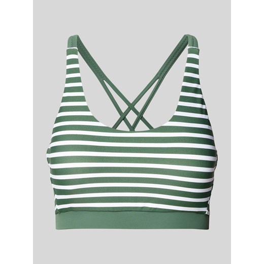 Top bikini z elastycznym paskiem model ‘Summer’ ze sklepu Peek&Cloppenburg  w kategorii Stroje kąpielowe - zdjęcie 174739899