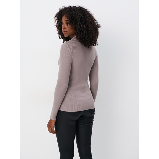 Sweter damski Mohito szary casual 