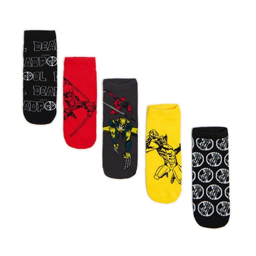 Cropp - 5 pack skarpet Deadpool i Wolverine - czarny Cropp 39-42 Cropp