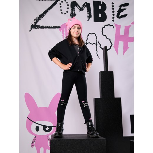 Sinsay - Legginsy Zombie Dash - czarny Sinsay 104 Sinsay