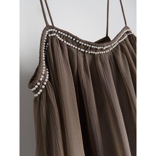 Reserved - Sukienka maxi - brązowy ze sklepu Reserved w kategorii Sukienki - zdjęcie 174743115