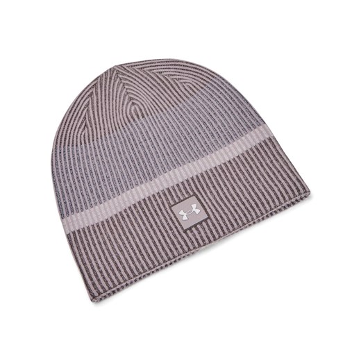 Czapka do biegania uniseks Under Armour Under Armour Launch Reflective Beanie - szara ze sklepu Sportstylestory.com w kategorii Czapki z daszkiem męskie - zdjęcie 174746136