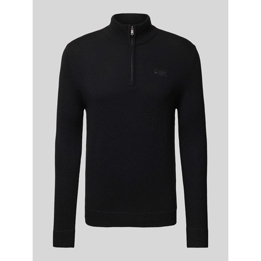 Sweter z dzianiny ze stójką ze sklepu Peek&Cloppenburg  w kategorii Swetry męskie - zdjęcie 174746369