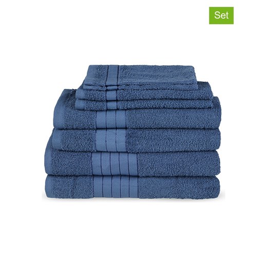 Good Morning 8-częściowy zestaw ręczników w kolorze niebieskim ze sklepu Limango Polska w kategorii Ręczniki - zdjęcie 174747536