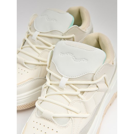 Cropp - Beżowe sneakersy - beżowy Cropp 41 Cropp