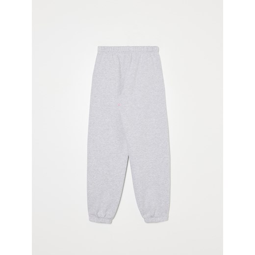 Cropp - Jasnoszare dresowe joggery z naszywką - jasny szary Cropp XS Cropp