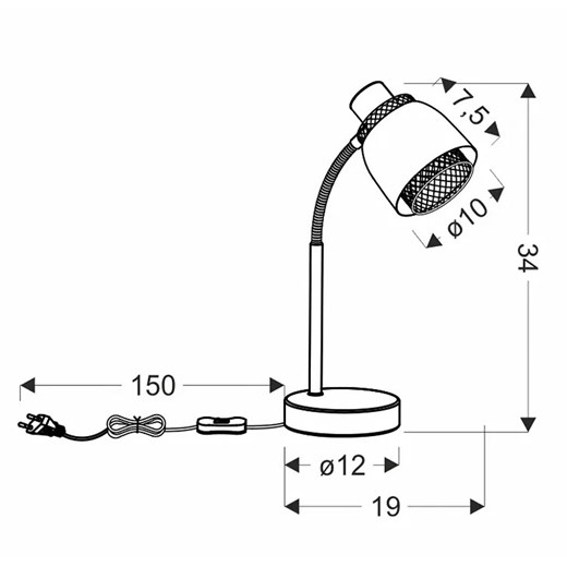 Lampa stołowa Lumes