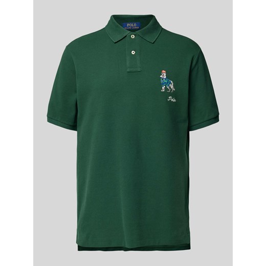 Koszulka polo z wyhaftowanym logo ze sklepu Peek&Cloppenburg  w kategorii T-shirty męskie - zdjęcie 174749679