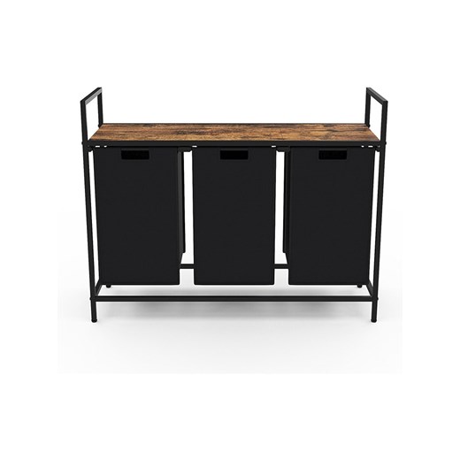 IDOMYA Essentials Kosz "Elize" w kolorze czarno-brązowym na pranie - Idomya Essentials onesize okazja Limango Polska