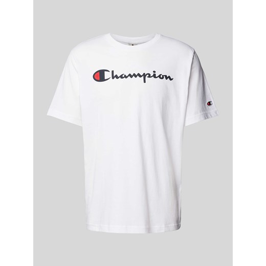 T-shirt z nadrukiem z logo ze sklepu Peek&Cloppenburg  w kategorii T-shirty męskie - zdjęcie 174758779