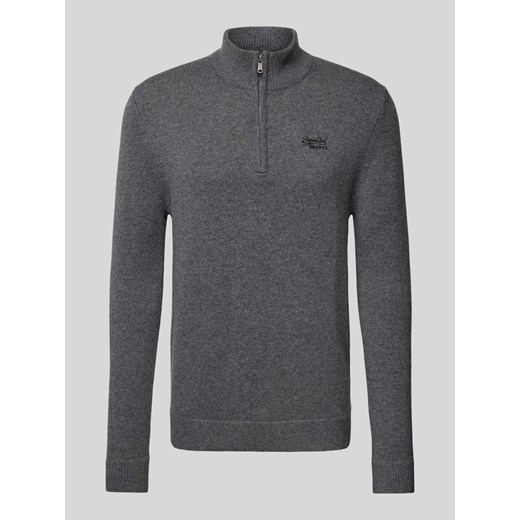 Sweter z dzianiny ze stójką ze sklepu Peek&Cloppenburg  w kategorii Swetry męskie - zdjęcie 174758855
