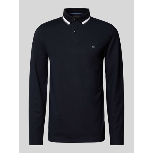 Sweter z dzianiny z kołnierzykiem polo ze sklepu Peek&Cloppenburg  w kategorii T-shirty męskie - zdjęcie 174758989