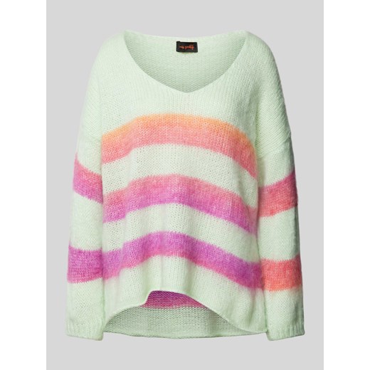 Sweter z dzianiny z obniżonymi ramionami ze sklepu Peek&Cloppenburg  w kategorii Swetry damskie - zdjęcie 174759007