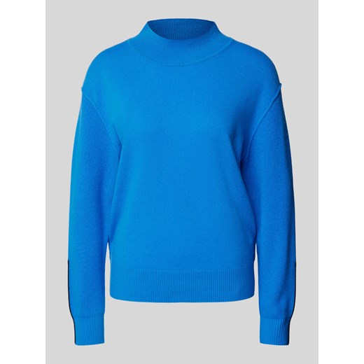 Sweter z dzianiny z żywej wełny ze stójką ze sklepu Peek&Cloppenburg  w kategorii Swetry damskie - zdjęcie 174759256