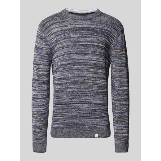 Sweter z dzianiny z detalami z logo ze sklepu Peek&Cloppenburg  w kategorii Swetry męskie - zdjęcie 174759449
