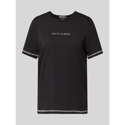 T-shirt z nadrukiem z logo ze sklepu Peek&Cloppenburg  w kategorii Bluzki damskie - zdjęcie 174759507