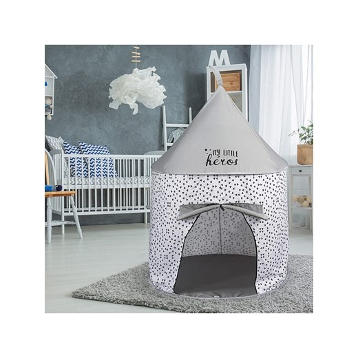 The Home Deco Kids Namiot w kolorze szarym - wys. 125 x Ø 100 cm - id: 10760693 - marki The Home Deco Kids - 174762098 The Home Deco Kids Namiot w kolorze szarym - wys. 125 x Ø 100 cm ze sklepu Limango Polska w kategorii Zabawki - zdjęcie 174762098