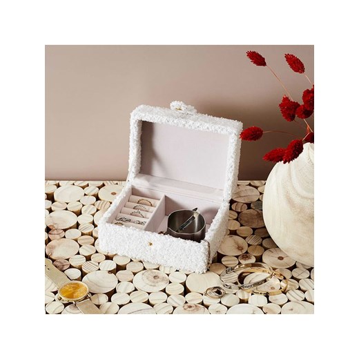 The Home Deco Kids Szkatułka w kolorze białym na biżuterię - 11 x 8 x 15 cm ze sklepu Limango Polska w kategorii Akcesoria i przechowywanie - zdjęcie 174762468