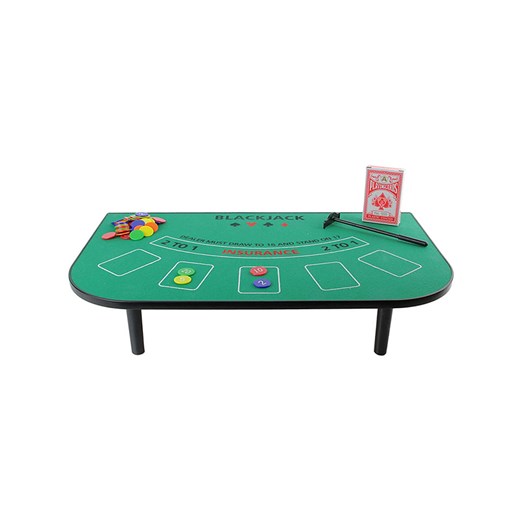 The Home Deco Kids Stolik &quot;Blackjack&quot; w kolorze zielonym do gry - 3+ ze sklepu Limango Polska w kategorii Zabawki - zdjęcie 174762635