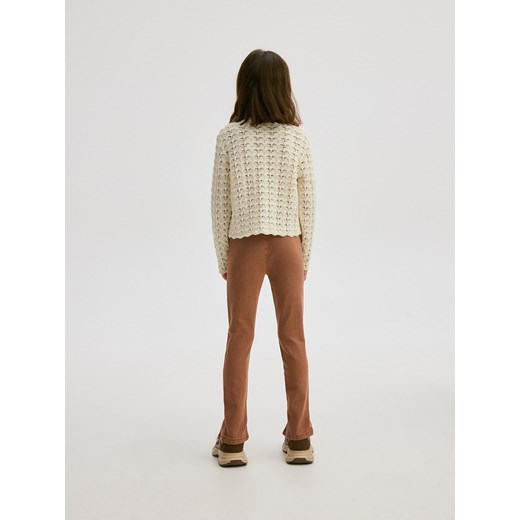 Reserved - Jegginsy z rozcięciami - kasztanowy Reserved 116 (5-6 lat) Reserved