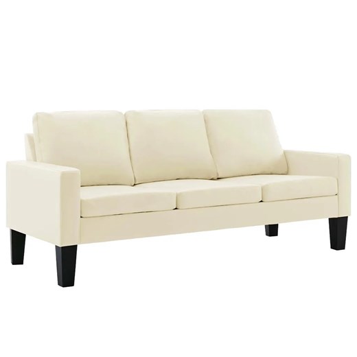 Kremowa sofa w stylu skandynawskim - Revex 3X ze sklepu Edinos.pl w kategorii Sofy i kanapy - zdjęcie 174763768