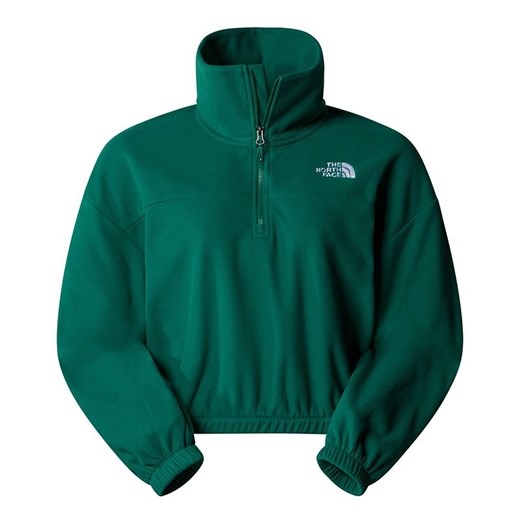 Bluza The North Face 100 Glacier 1/2 0A89J9NL11 - zielona ze sklepu streetstyle24.pl w kategorii Bluzy damskie - zdjęcie 174770507