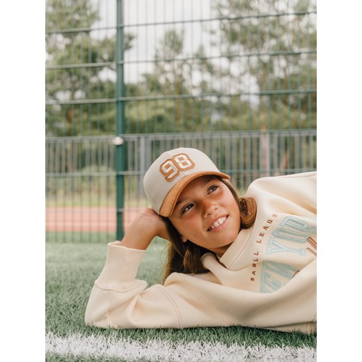 Reserved - Bawełniana czapka z daszkiem - kremowy Reserved 9-13 lat Reserved