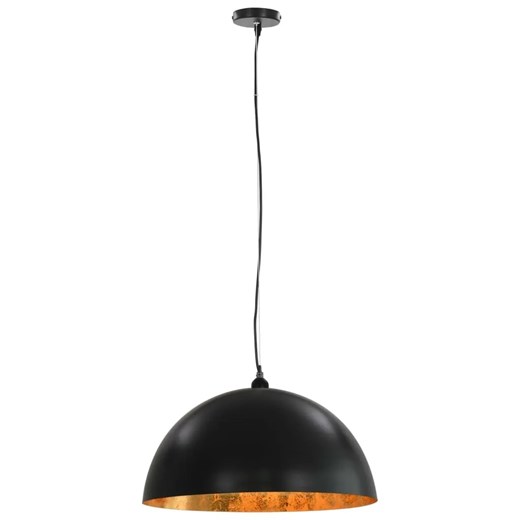 Czarno-złote lampy wiszące nad stół 2 sztuki - EX105-Moldo Lumes One Size Edinos.pl