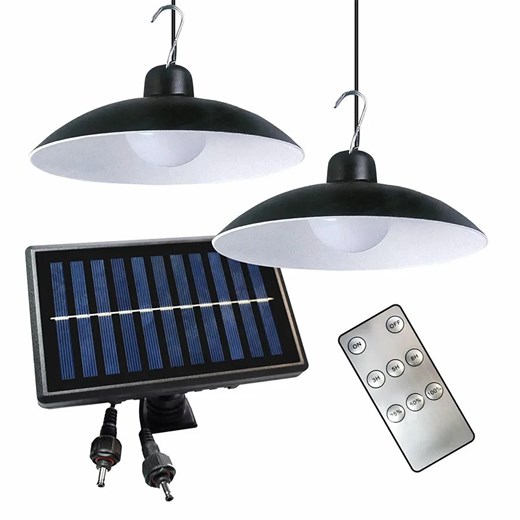 Podwójna lampa solarna z pilotem - N27-Solix Lumes One Size Edinos.pl