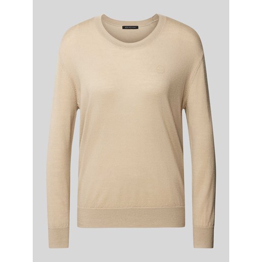 Sweter z dzianiny z okrągłym dekoltem ze sklepu Peek&Cloppenburg  w kategorii Swetry damskie - zdjęcie 174775008
