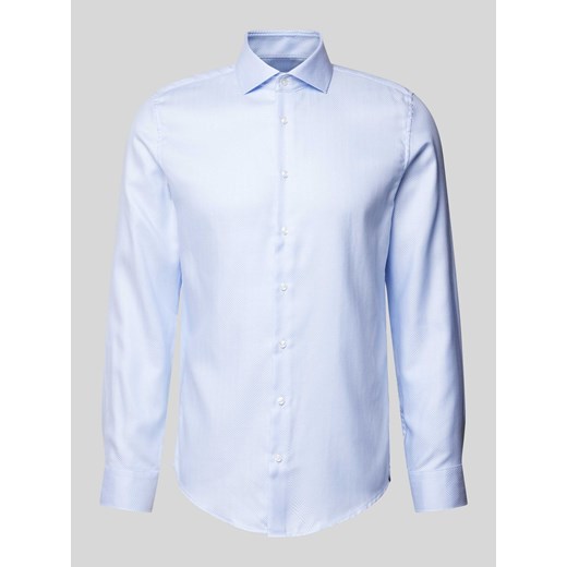 Koszula biznesowa o kroju slim fit z kołnierzykiem typu kent ze sklepu Peek&Cloppenburg  w kategorii Koszule męskie - zdjęcie 174775179