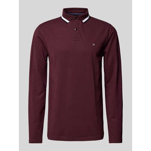 Sweter z dzianiny z kołnierzykiem polo ze sklepu Peek&Cloppenburg  w kategorii T-shirty męskie - zdjęcie 174775258