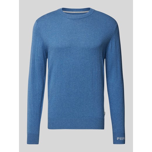 Sweter z dzianiny z okrągłym dekoltem model ‘Andre’ ze sklepu Peek&Cloppenburg  w kategorii Swetry męskie - zdjęcie 174775406