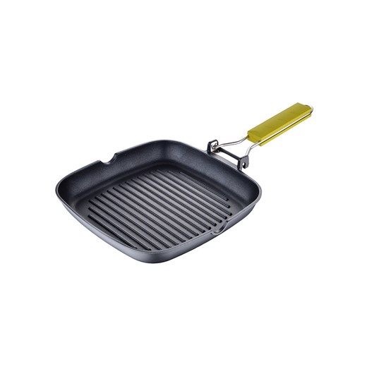 Benetton Patelnia grillowa w kolorze czarno-zielonym - 24 x 24 cm ze sklepu Limango Polska w kategorii Garnki - zdjęcie 174776016