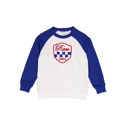 Fred´s World by GREEN COTTON Bluza &quot;Racing&quot; w kolorze biało-niebieskim ze sklepu Limango Polska w kategorii Bluzy chłopięce - zdjęcie 174776179