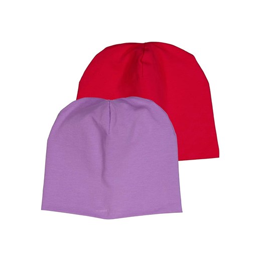 Fred´s World by GREEN COTTON Czapki beanie (2 szt.) &quot;Alfa&quot; w kolorze fioletowym i czerwonym ze sklepu Limango Polska w kategorii Czapki dziecięce - zdjęcie 174776256