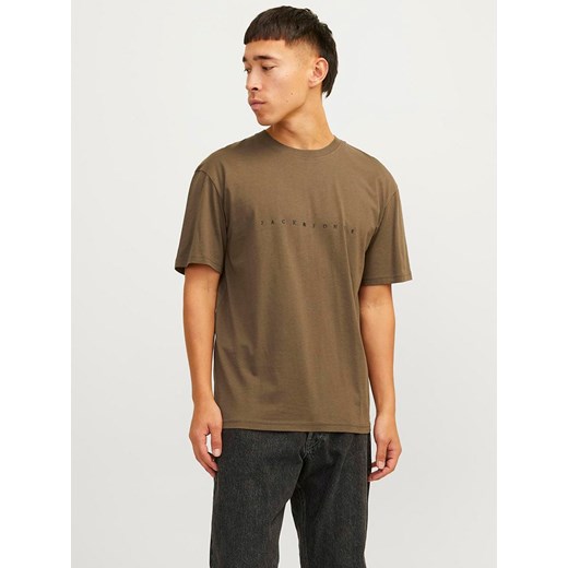 Jack &amp; Jones Koszulka &quot;Estar&quot; w kolorze brązowym ze sklepu Limango Polska w kategorii T-shirty męskie - zdjęcie 174776509