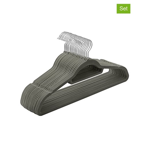 Songmics Wieszaki (20 szt.) w kolorze srebrno-jasnoszarym na ubrania - 43,5 x 22,5 cm ze sklepu Limango Polska w kategorii Szafy - zdjęcie 174776719