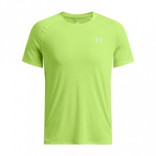 Męska koszulka do biegania Under Armour UA Trail Run Shortsleeve - zielona ze sklepu Sportstylestory.com w kategorii T-shirty męskie - zdjęcie 174777546