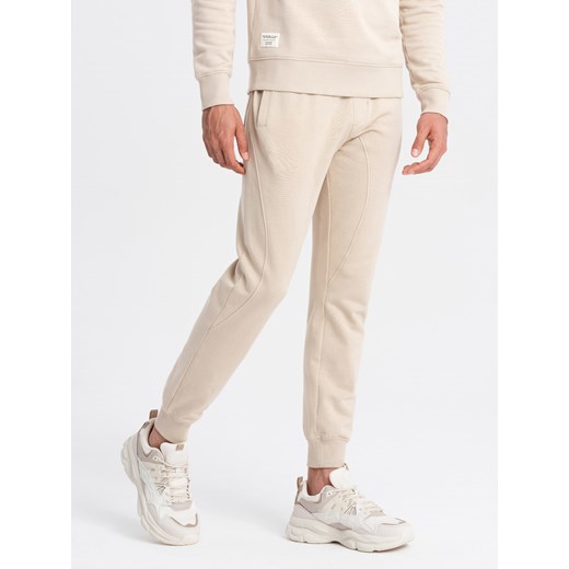 Komplet męski dresowy bluza + spodnie joggery – popielaty V1 Z79 L ombre