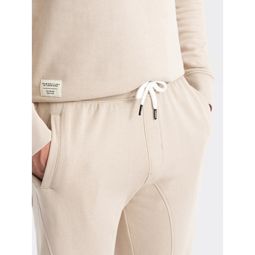 Komplet męski dresowy bluza + spodnie joggery – popielaty V1 Z79 XL ombre