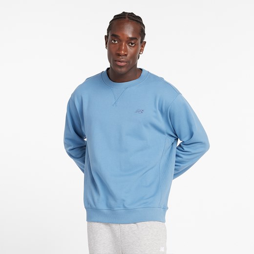 Bluza męska New Balance MT41506HEB – niebieska ze sklepu New Balance Poland w kategorii Bluzy męskie - zdjęcie 174778357