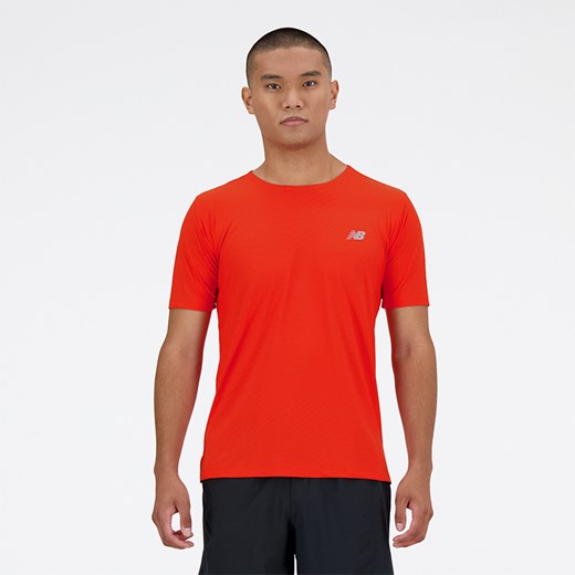 Koszulka męska New Balance MT41281NEF – czerwona ze sklepu New Balance Poland w kategorii T-shirty męskie - zdjęcie 174778358