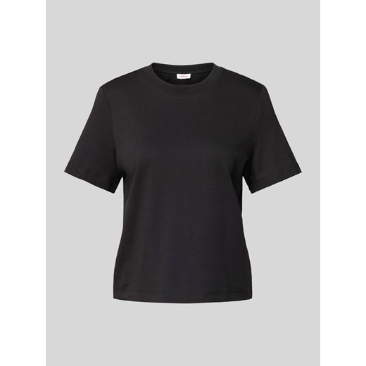 T-shirt o kroju regular fit ze zrolowanym dekoltem typu crew neck ze sklepu Peek&Cloppenburg  w kategorii Bluzki damskie - zdjęcie 174784627