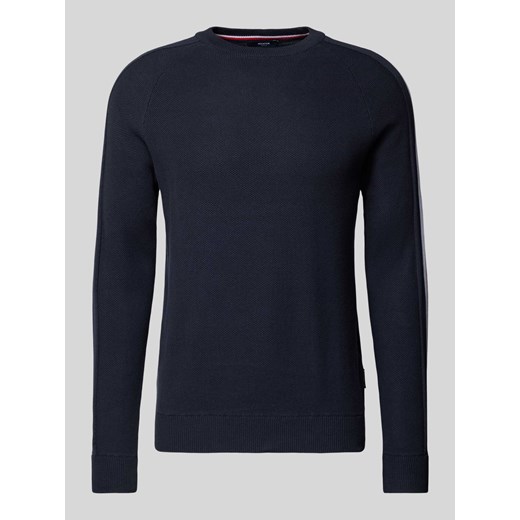 Sweter z dzianiny z okrągłym dekoltem ze sklepu Peek&Cloppenburg  w kategorii Swetry męskie - zdjęcie 174784868