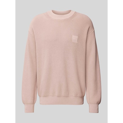 Sweter z dzianiny z detalem z logo model ‘Acircolo’ ze sklepu Peek&Cloppenburg  w kategorii Swetry męskie - zdjęcie 174785015