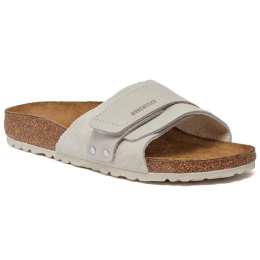 Klapki damskie BIRKENSTOCK płaskie casual na lato zamszowe 
